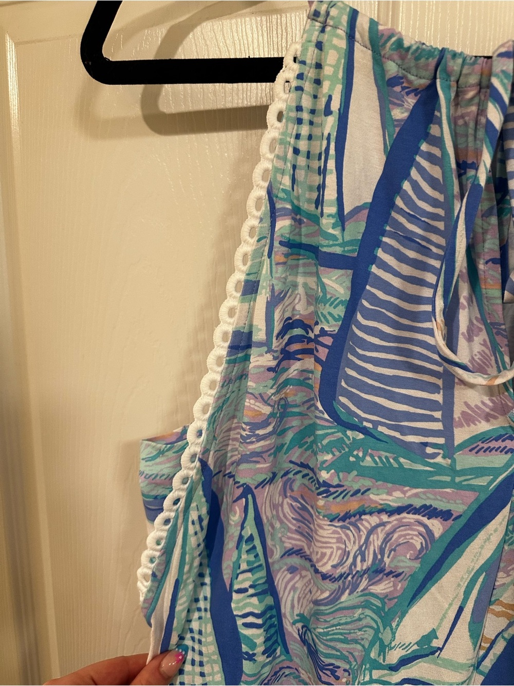 NEW WITH TAGS Lilly Pulitzer Aboat Time Gianni Romper size L - Picture 3 of 5